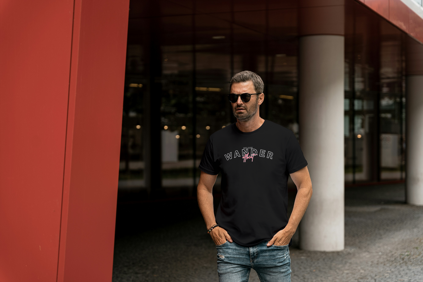 Wander Offbeat – Supima Black (Unisex)