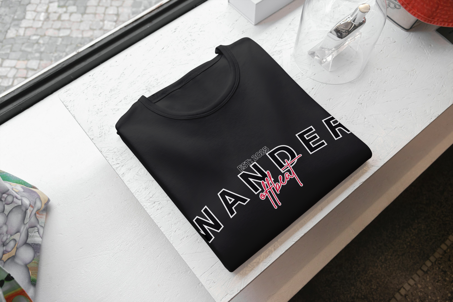 Wander Offbeat – Supima Black (Unisex)