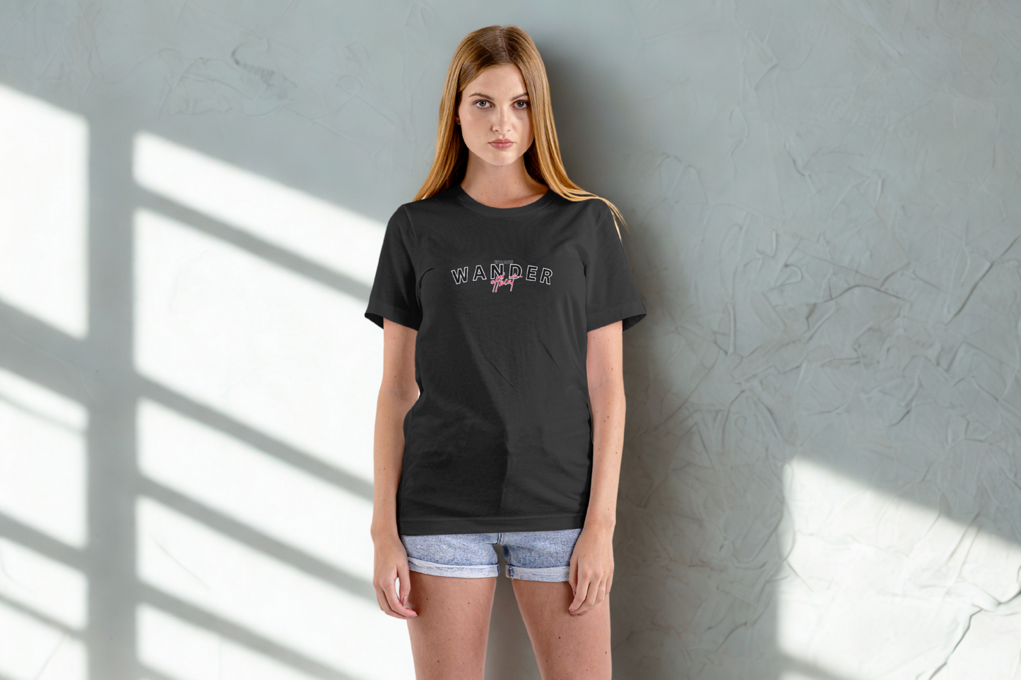 Wander Offbeat – Supima Black (Unisex)