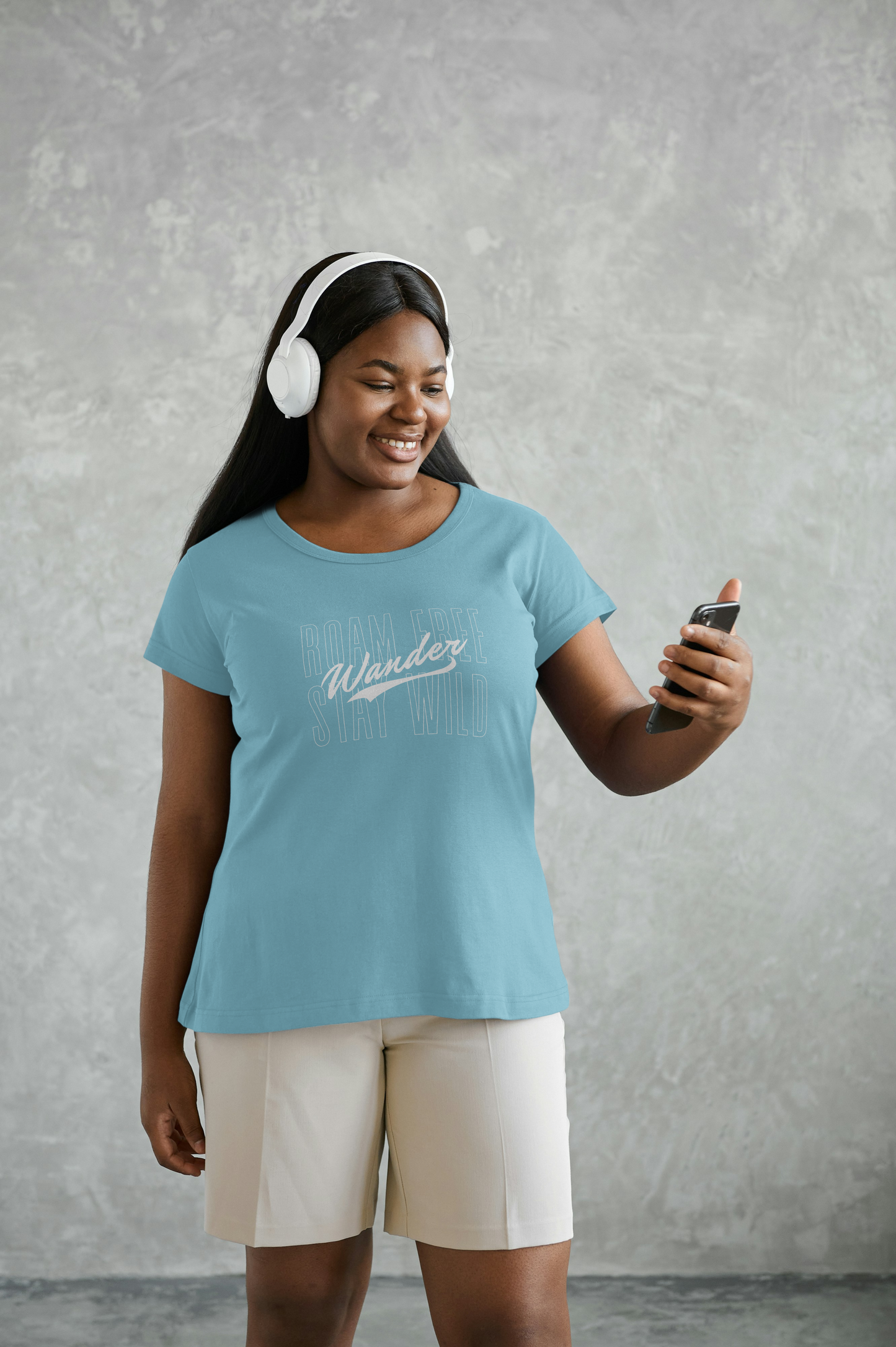 Untamed Blue - Roam Free, Stay Wild Tee