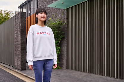 Wander Offbeat - White Sweatshirt