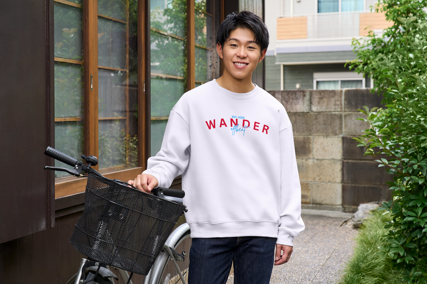 Wander Offbeat - White Sweatshirt