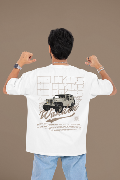 No Maps, No Plans, No Roads - Oversized Tee