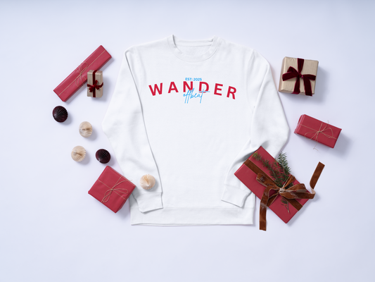 Wander Offbeat - White Sweatshirt